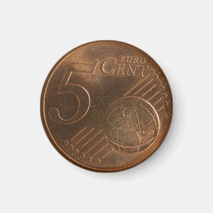 Euro 5 Cent Money Coin Magnet