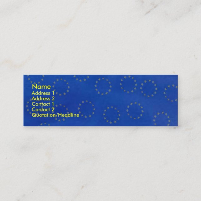 Euro Business Card (Front)