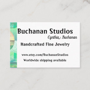 Euro Large Personalise Text Women's Grab Attention Business Card