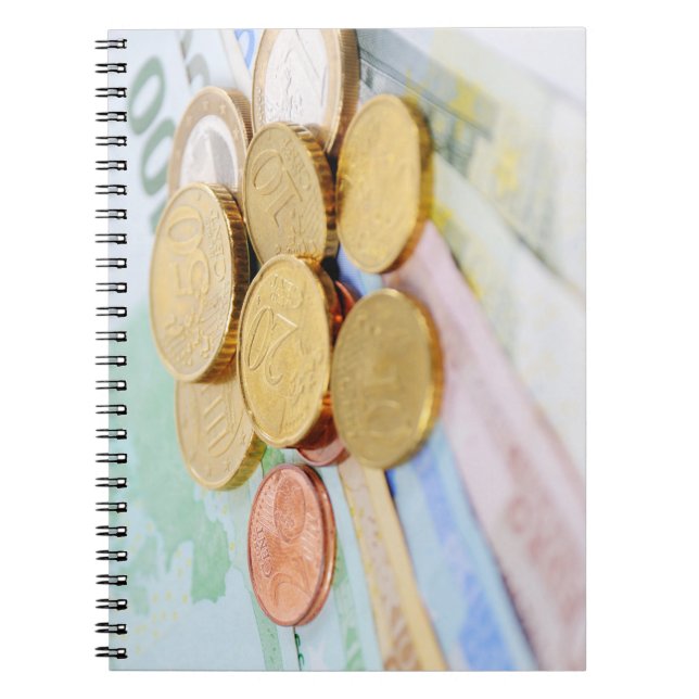 Euro note spiral notebook (Front)