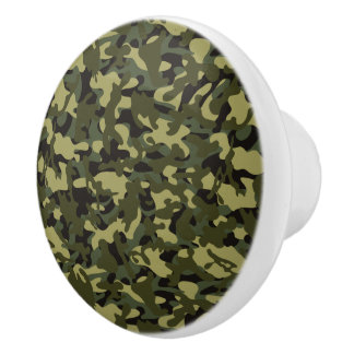 Euro Spring Camouflage  Ceramic Knob