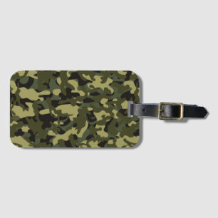 Euro Spring Camouflage Luggage Tag