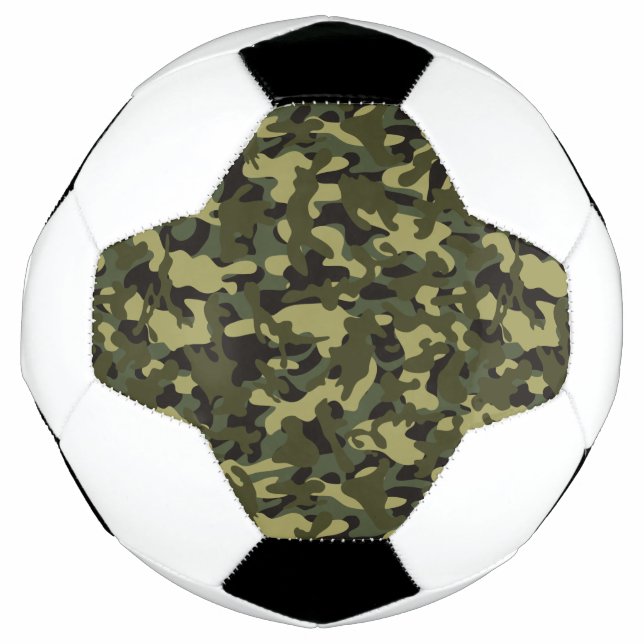 Euro Spring Camouflage  Soccer Ball (Front)