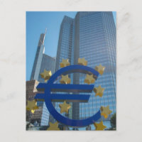 Euro symbol at European Central Bank in Frankfurt