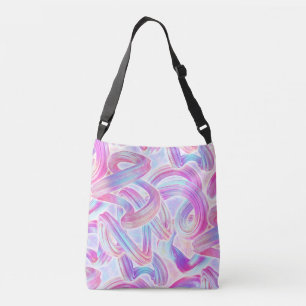 eurobeat holorave - pink and blue : crossbody bag