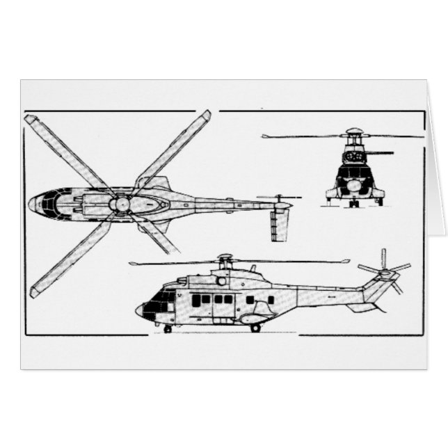 Eurocopter-Super-Puma-SA-33 (Front Horizontal)