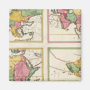 Europa, Asia, Africa, America Magnet