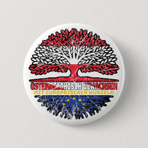 Europa Auerisch Österreichische Baum 6 Cm Round Badge