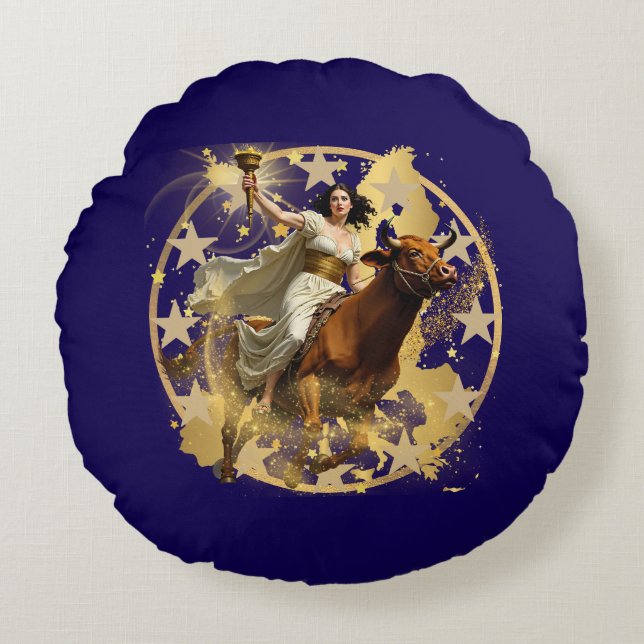 Europa Aurora Round Cushion (Front)