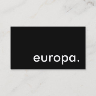 europa. business card