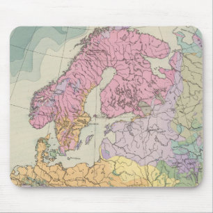Europa - Geologic Map of Europe Mouse Pad