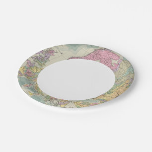 Europa - Geologic Map of Europe Paper Plate