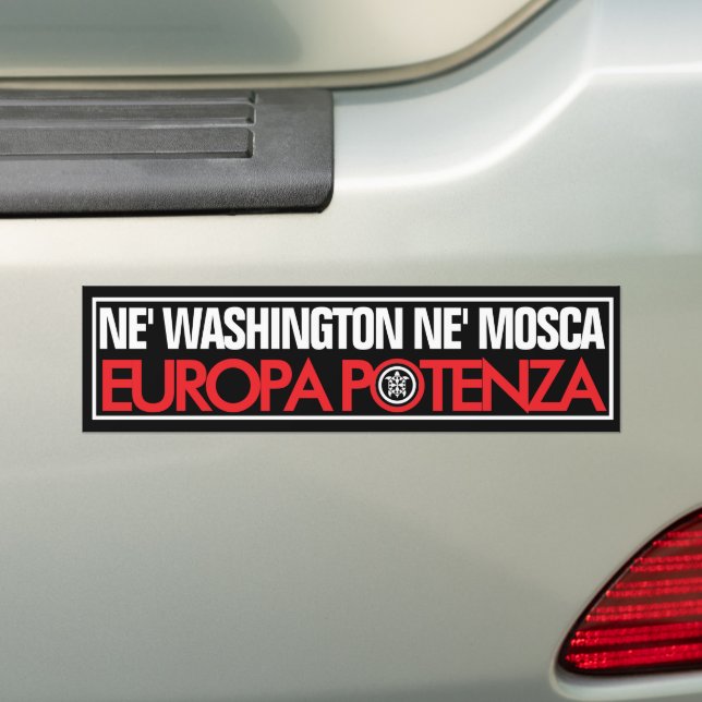 EUROPA POTENZA BUMPER STICKER (On Car)