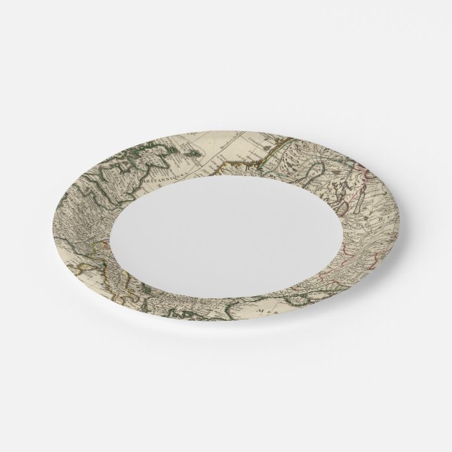 Europe 11 paper plate (Angled)