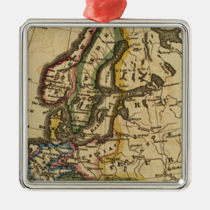 Europe 13 metal tree decoration
