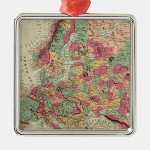 Europe 15 metal tree decoration