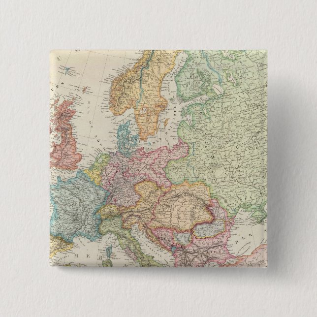 Europe 16 15 cm square badge (Front)
