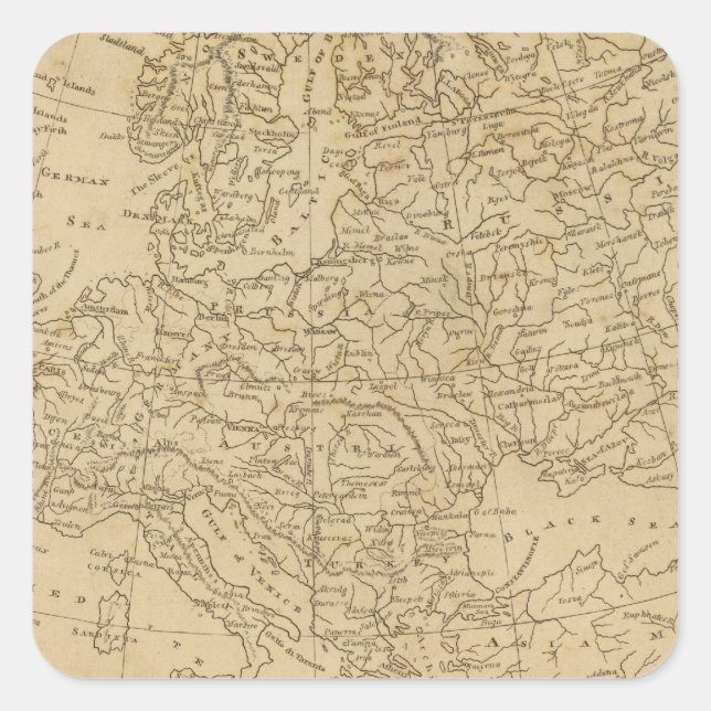 Europe 18 square sticker (Front)