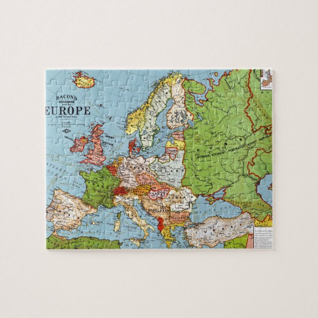 Europe 1923 jigsaw puzzle (Horizontal)