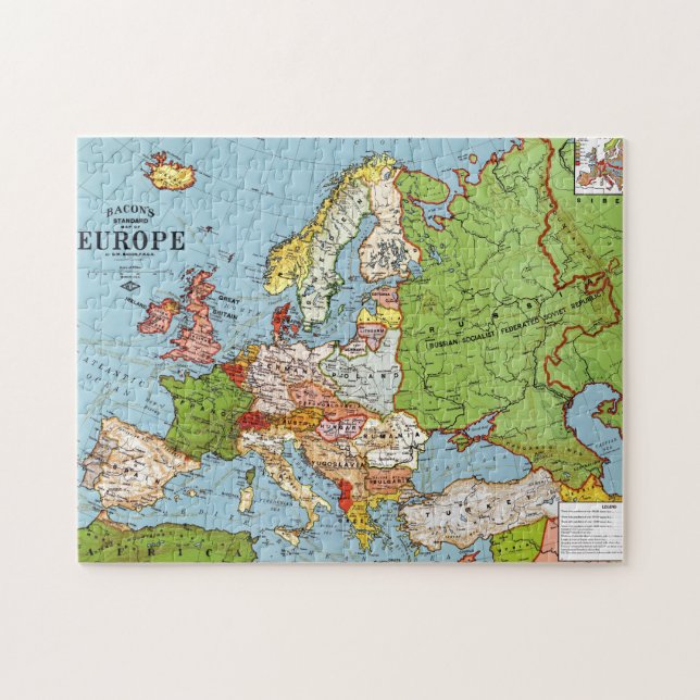 Europe 1923 jigsaw puzzle (Horizontal)
