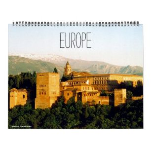 europe 2026 (with locations) large calendar