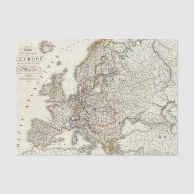 Europe 3 tissue paper (Front)