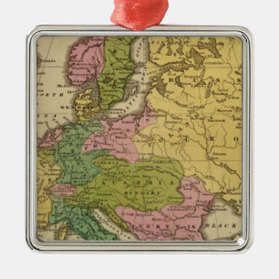 Europe 40 metal tree decoration