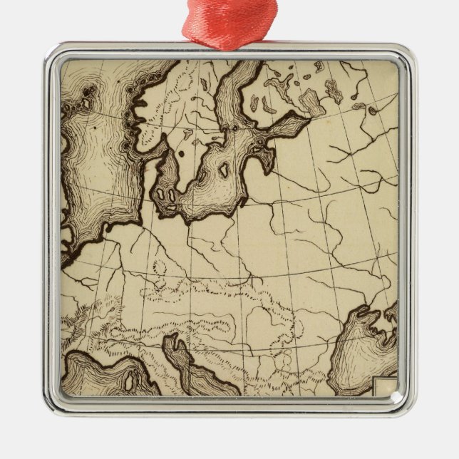 Europe 45 metal tree decoration (Front)