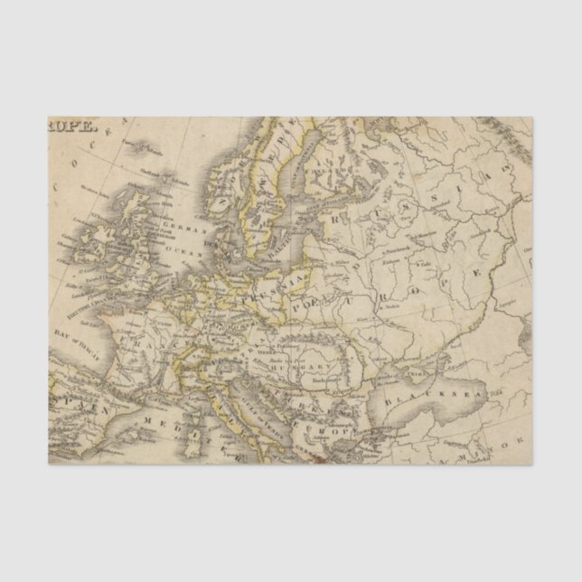 Europe 52 tissue paper (Front)