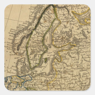 Europe 9 square sticker