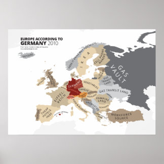 Europe According to Germany Poster