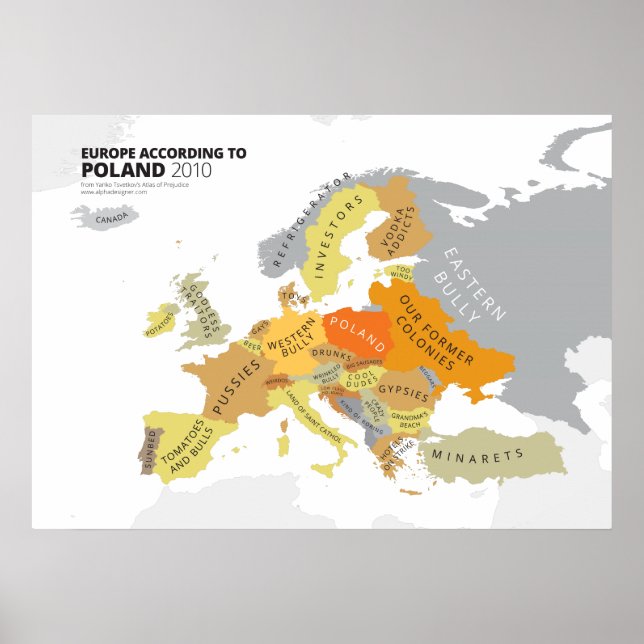 Europe According to Poland Poster (Front)