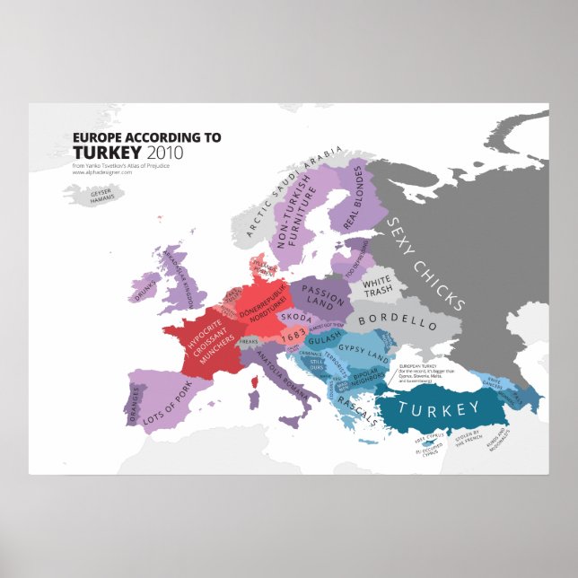 Europe According to Turkey Poster (Front)