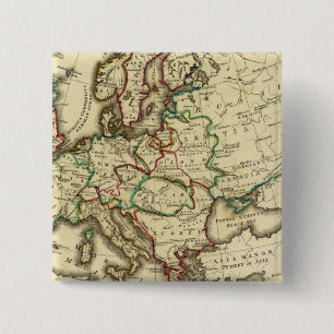 Europe ancient, modern 15 cm square badge