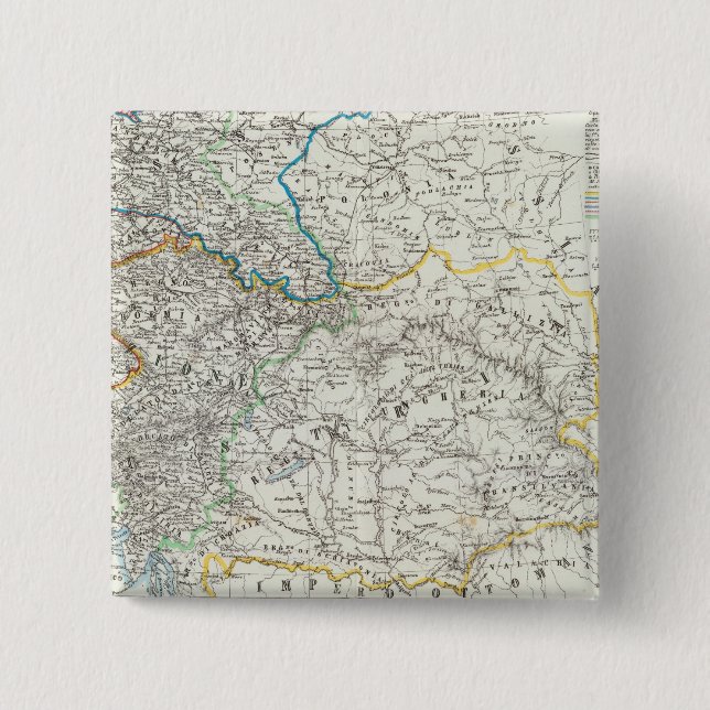 Europe and Germany 15 Cm Square Badge (Front)