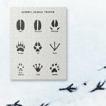 Europe Animal Tracks Puzzle<br><div class="desc">A puzzle with collection of Animal Tracks in Europe: perfect gift for a kid who want to learn tracks in nature. It includes deer,  roe deer,  wild boar,  badger,  fox,  duck,  squirrel,  frog and marten tracks. You can change text to your own language!</div>