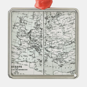 Europe, at the start of the Reformation Metal Tree Decoration