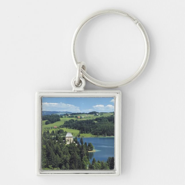 Europe, Austria, Fuschl. Schloss Fuschl Castle Key Ring (Front)