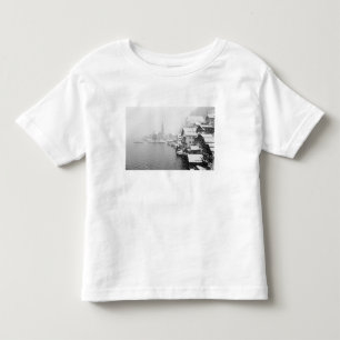 Europe, Austria, Hallstat. Town view in the snow Toddler T-Shirt