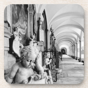 Europe, Austria, Salzburg. Cherub and monument 2 Coaster