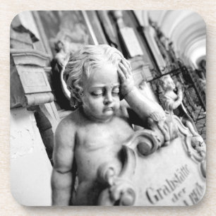 Europe, Austria, Salzburg. Cherub and monument 3 Coaster