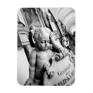 Europe, Austria, Salzburg. Cherub and monument 3 Magnet