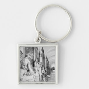 Europe, Austria, Salzburg. Cherub and monument Key Ring