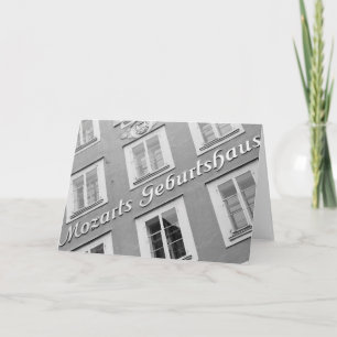 Europe, Austria, Salzburg. Mozart's Birthplace Card