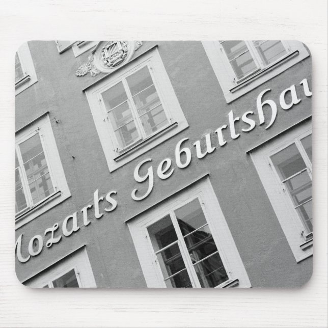 Europe, Austria, Salzburg. Mozart's Birthplace Mouse Pad (Front)