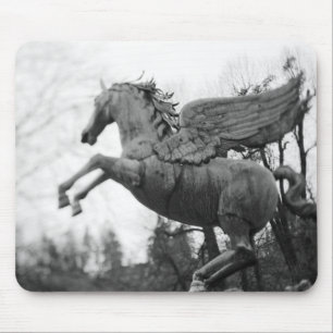 Europe, Austria, Salzburg. Winged horse statue, 2 Mouse Pad