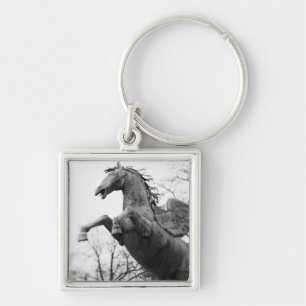 Europe, Austria, Salzburg. Winged horse statue, Key Ring