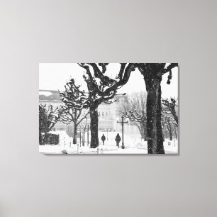 Europe, Austria, Salzburg. Winter, Canvas Print