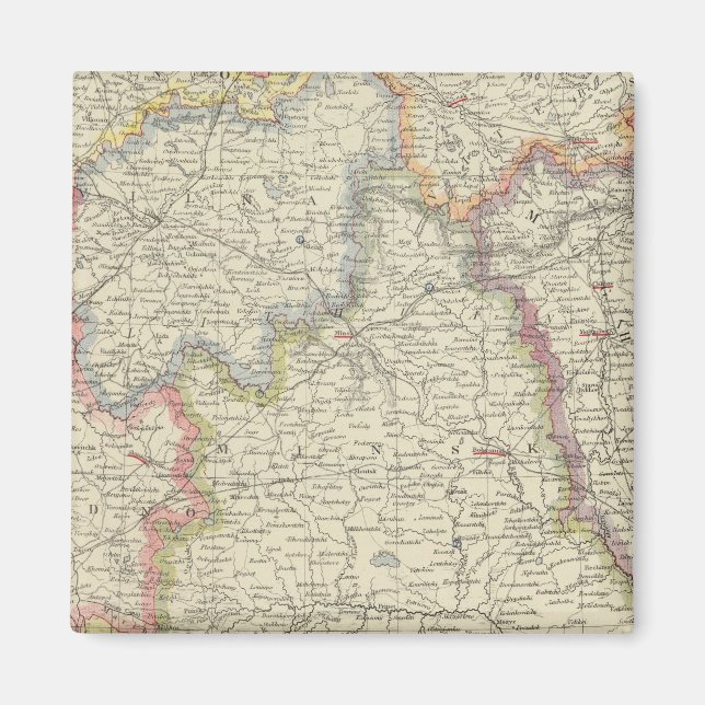 Europe, Belarus, Ukraine Magnet (Front)