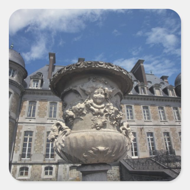 EUROPE, Belgium, Beloeil Castle Square Sticker (Front)